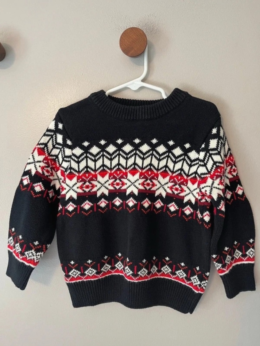 Hanna Andersson Fair Isle Sweater 100% Cotton Boy’s Size 3T